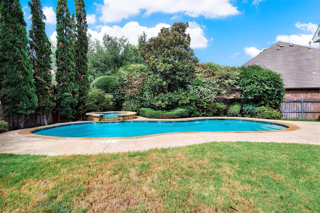3217 Tearose Dr, Richardson, TX 75082 - view of pool featuring a pool with connected hot tub