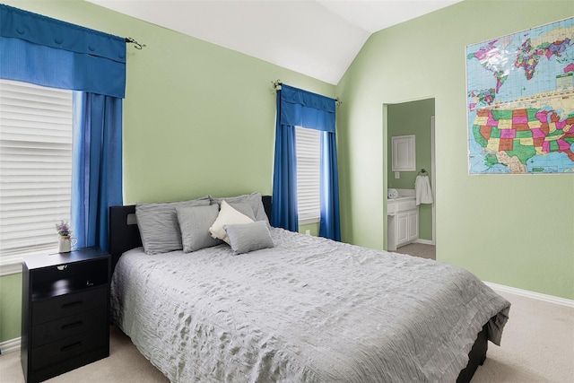 3217 Tearose Dr, Richardson, TX 75082 - bedroom with light colored carpet and lofted ceiling