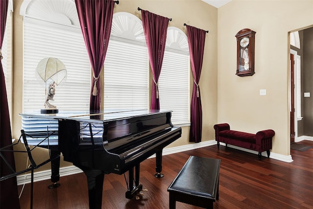 3217 Tearose Dr, Richardson, TX 75082 - sitting room with baseboards and wood finished floors