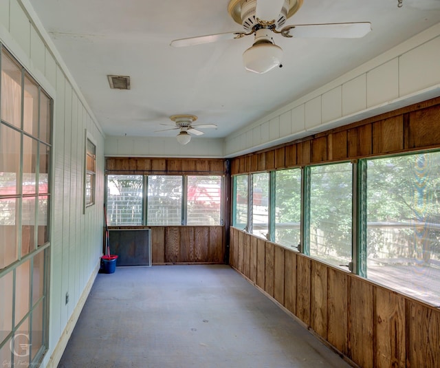 613 Pine Cone Dr, Haughton, LA 71037 - unfurnished sunroom with a ceiling fan