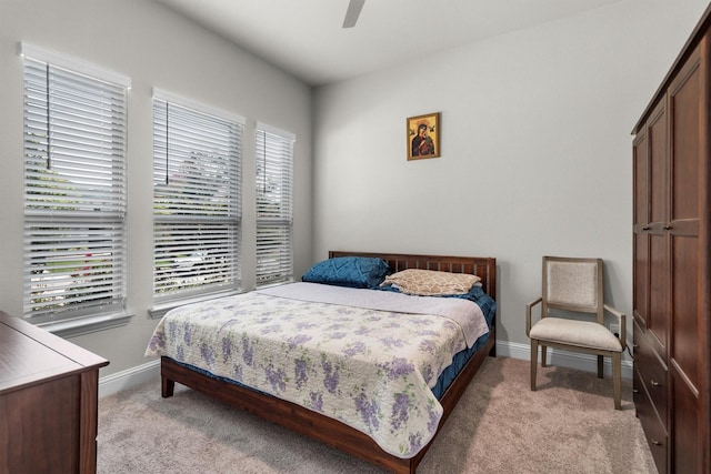 332 Augusta Ct, Oak Point, TX 75068 - bedroom with light carpet and a ceiling fan