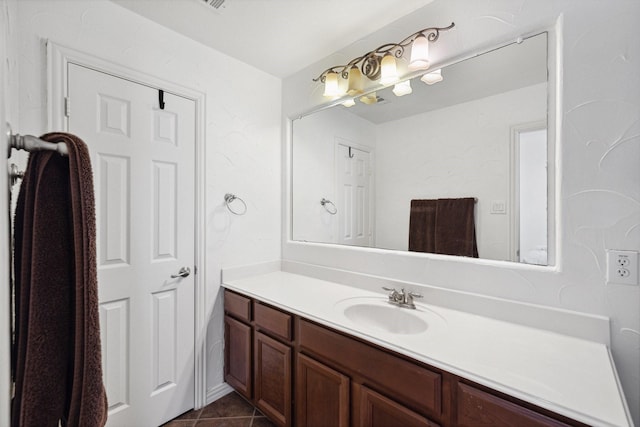 1205 Apache Lake Dr, Carrollton, TX 75010 - bathroom featuring vanity and tile patterned floors
