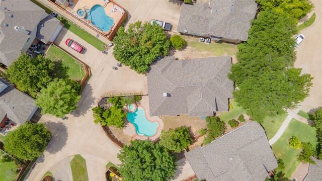 8201 Fountain Ridge Dr, Plano, TX 75025 - aerial view of a pool area