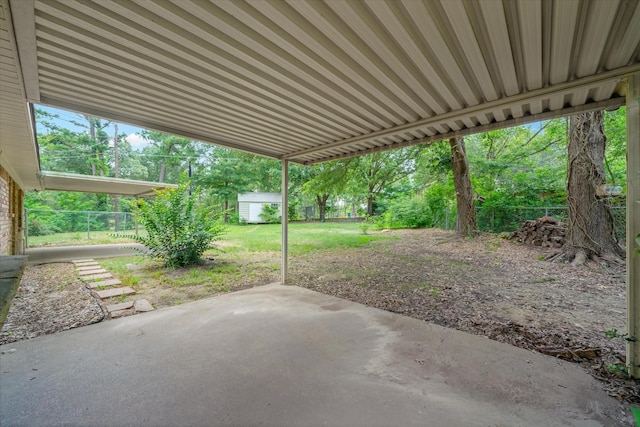 6179 State Highway 31 E, Murchison, TX 75778 - view of patio with a shed