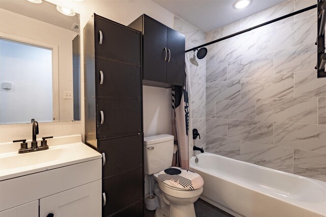 1035 Warden St, Benbrook, TX 76126 - bathroom with vanity and tub / shower combination