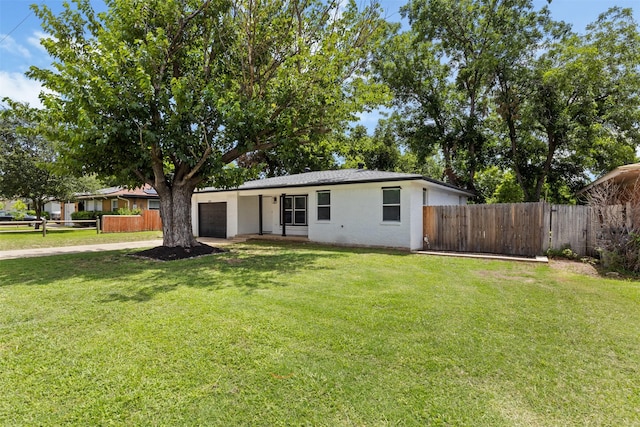 1035 Warden St, Benbrook, TX 76126 - view of front of property with an attached garage, concrete driveway, and stucco siding