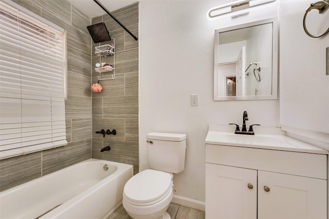 1406 Highland St, Mesquite, TX 75149 - bathroom with vanity and shower / washtub combination