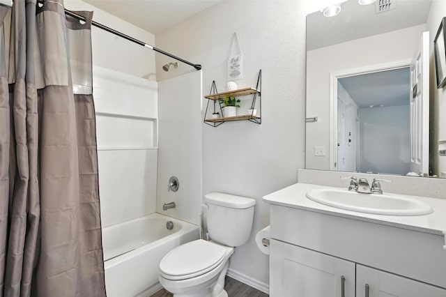 14004 Haggerston Dr, Pilot Point, TX 76258 - bathroom with shower / bathtub combination with curtain and vanity