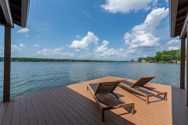 329 Hickory Hill Ln, Scroggins, TX 75480 - dock area featuring a water view