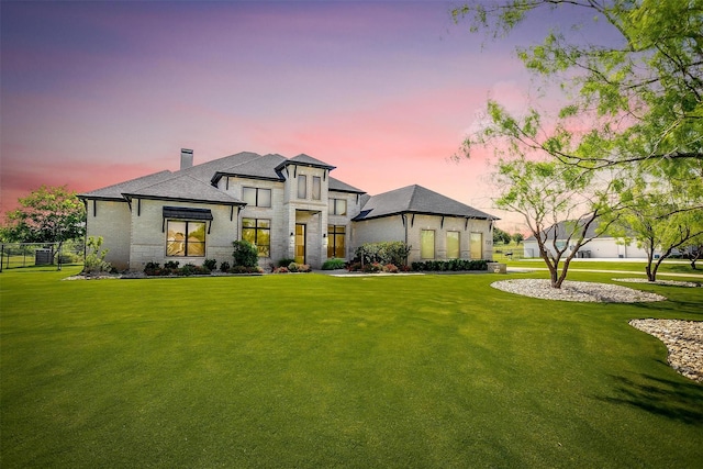 720 Glade Park Ct, Azle, TX 76020 - view of front of house featuring a chimney