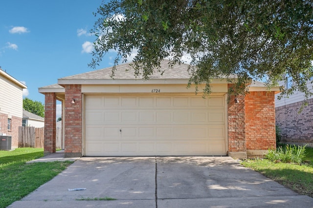 6724 Meadow Way Ln, Fort Worth, TX 76179 - view of front facade featuring brick siding, driveway, a garage, and a shingled roof