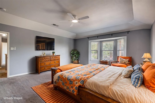 1015 Midnight Pass, Rockwall, TX 75087 - bedroom featuring carpet flooring and a ceiling fan