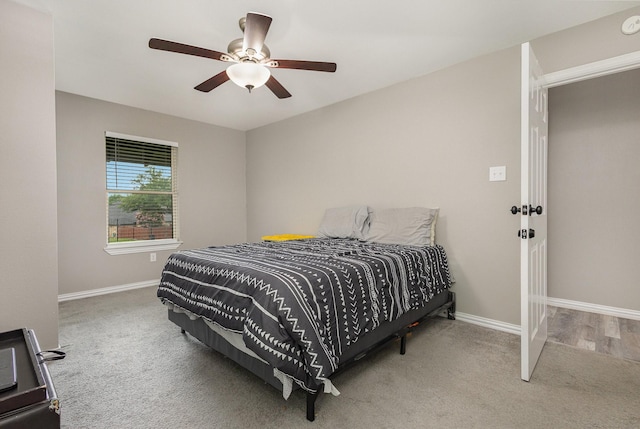 621 New Market Rd, Mesquite, TX 75149 - carpeted bedroom featuring baseboards and ceiling fan