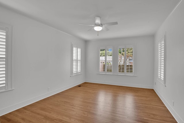 473 Albany Ave, Shreveport, LA 71105 - empty room with light wood-type flooring and ceiling fan