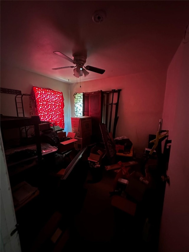 321 Norwich Ln, Mesquite, TX 75149 - misc room with ceiling fan and carpet floors