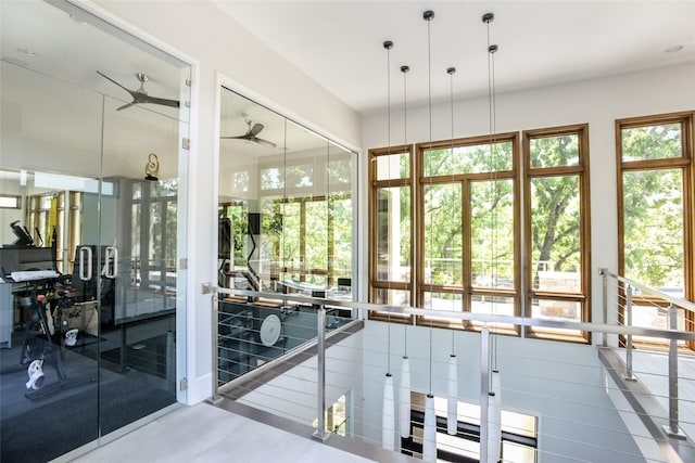 548 Oak Grove Ln, Coppell, TX 75019 - entryway with ceiling fan