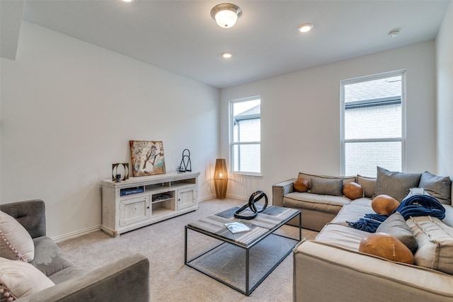 5511 Grand Ave, Sachse, TX 75048 - living area with light carpet and recessed lighting