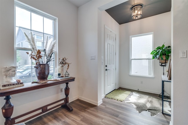 5511 Grand Ave, Sachse, TX 75048 - entryway with wood finished floors and plenty of natural light