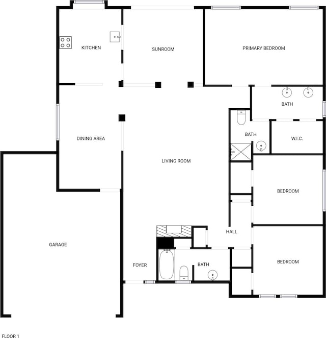 5417 Grissom Dr, Arlington, TX 76016 - view of property floor plan