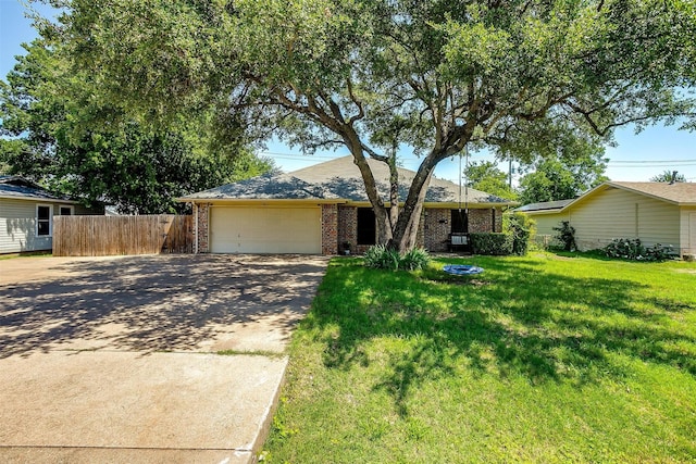 321 E Hampton Rd, Crowley, TX 76036 - view of front facade featuring concrete driveway, an attached garage, and brick siding