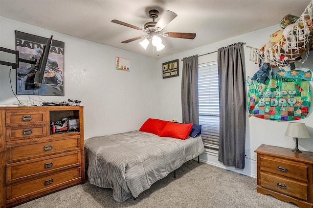 321 E Hampton Rd, Crowley, TX 76036 - carpeted bedroom with a ceiling fan