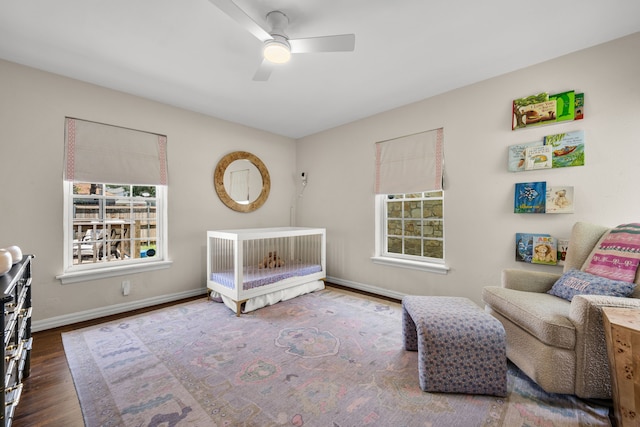 4903 Wateka Dr, Dallas, TX 75209 - bedroom with wood finished floors and ceiling fan