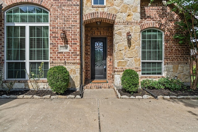 1904 Yarmouth Ct, Mansfield, TX 76063 - property entrance with brick siding and stone siding