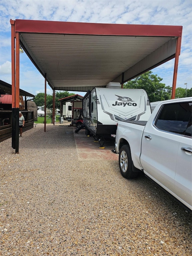 3004 Seagull Rd, Kerens, TX 75144 - view of vehicle parking featuring a carport