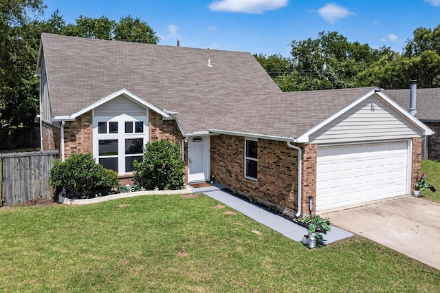 1521 Windsor Dr, Glenn Heights, TX 75154 - ranch-style house featuring brick siding, a garage, driveway, and roof with shingles