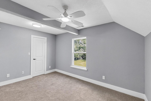 1521 Windsor Dr, Glenn Heights, TX 75154 - carpeted empty room featuring ceiling fan and vaulted ceiling