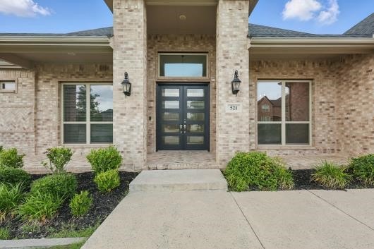 521 Winslow Ln, Prosper, TX 75078 - entrance to property featuring brick siding
