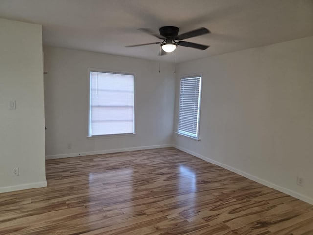 1513 Skyline Dr, River Oaks, TX 76114 - unfurnished room featuring wood finished floors and ceiling fan