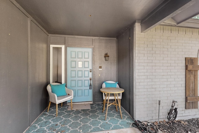 5700 Kingstree Ct, Arlington, TX 76017 - doorway to property featuring brick siding