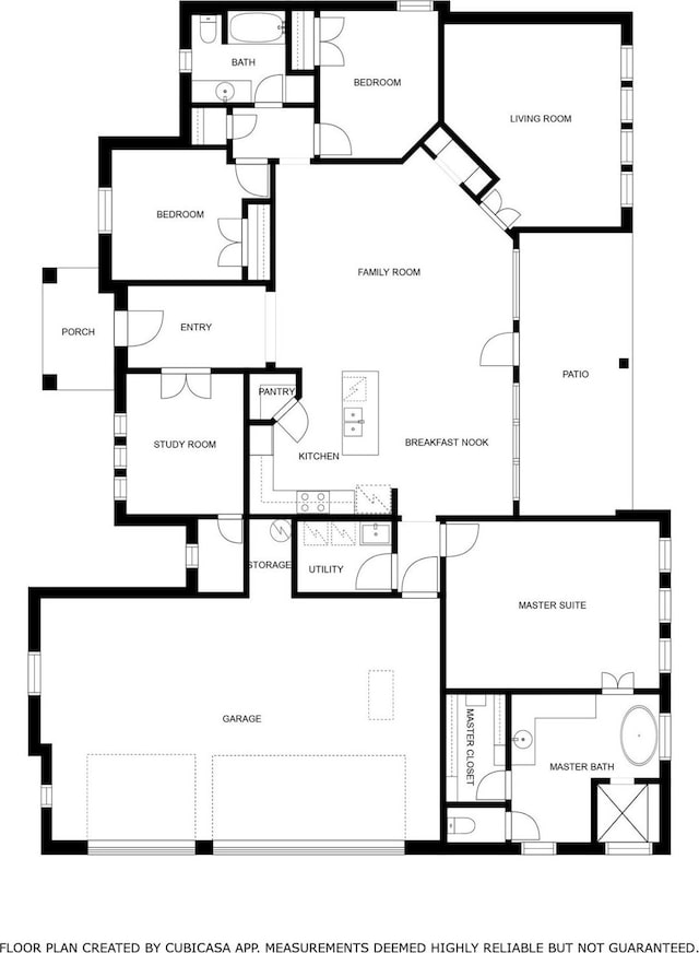 1037 Arbor Vis, Azle, TX 76020 - view of floor plan / room layout