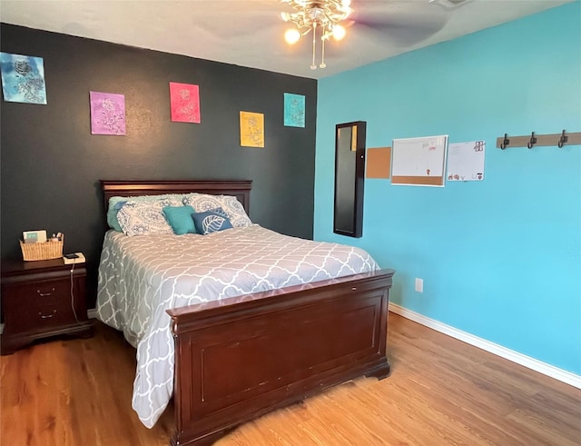 101 Branch St, Pittsburg, TX 75686 - bedroom featuring light wood-style floors and ceiling fan