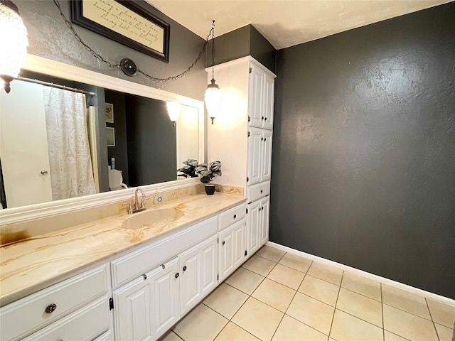 101 Branch St, Pittsburg, TX 75686 - full bath with vanity and tile patterned flooring