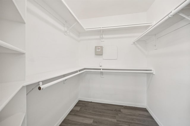 6945 Stockton Dr, Fort Worth, TX 76132 - spacious closet with dark wood-style floors