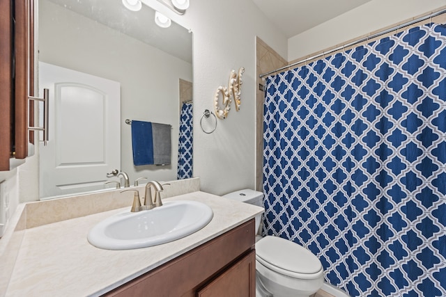 2025 Meliana Dr, Little Elm, TX 75068 - full bathroom with vanity and a shower with shower curtain