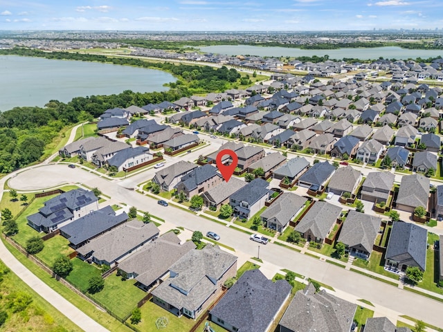 2025 Meliana Dr, Little Elm, TX 75068 - view of property location featuring a large body of water and nearby suburban area