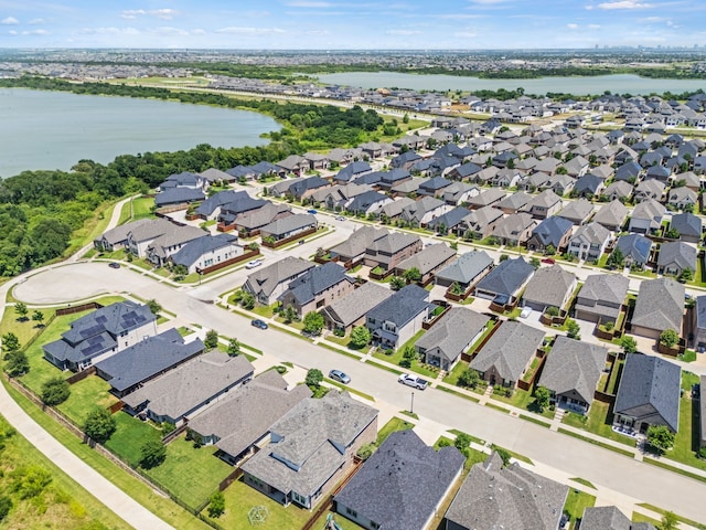 2025 Meliana Dr, Little Elm, TX 75068 - aerial view of property and surrounding area with a nearby body of water and nearby suburban area