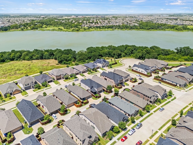 2025 Meliana Dr, Little Elm, TX 75068 - aerial view of residential area featuring a large body of water