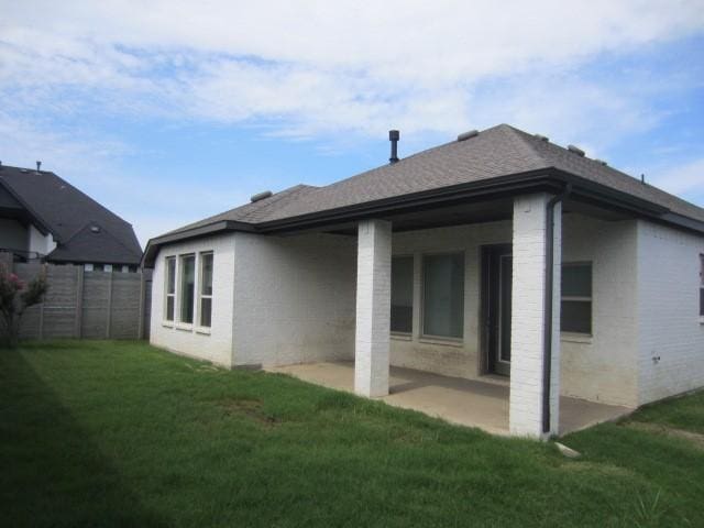 1813 Terrace Way, Argyle, TX 76226 - back of property with a patio area and roof with shingles