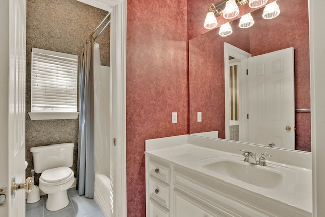 9664 Norris Ferry Rd, Shreveport, LA 71106 - bathroom featuring tile patterned floors, vanity, and a shower with curtain