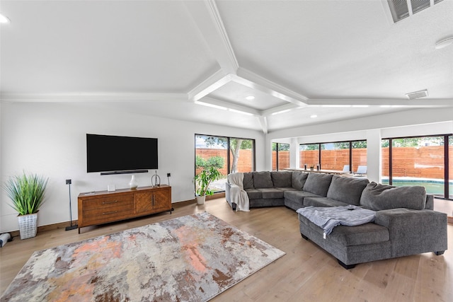 12211 Quincy Ln, Dallas, TX 75230 - living room featuring recessed lighting and wood finished floors
