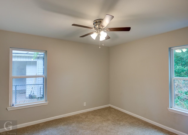 6312 Canal Blvd, Shreveport, LA 71108 - carpeted spare room with a ceiling fan and baseboards