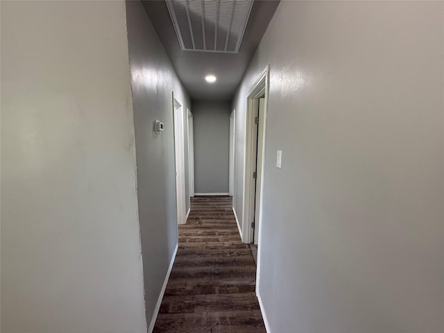 5506 Urbanview St, Sansom Park, TX 76114 - hallway with dark wood-style floors and baseboards