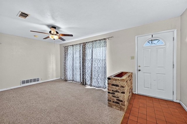 12906 Fm 902, Dorchester, TX 75459 - entryway with a ceiling fan and baseboards