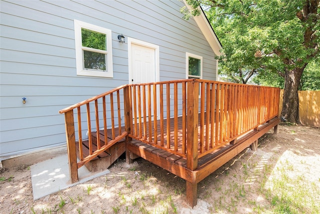 401 Miller St, Bowie, TX 76230 - view of deck
