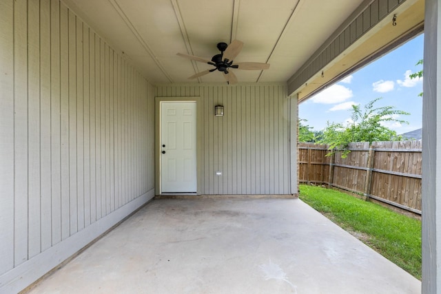 6325 Brookhaven Trl, Fort Worth, TX 76133 - view of patio featuring a ceiling fan