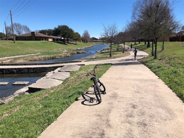 770 N Plano Rd Unit 202, Richardson, TX 75081 - view of home's community with a lawn and a water view